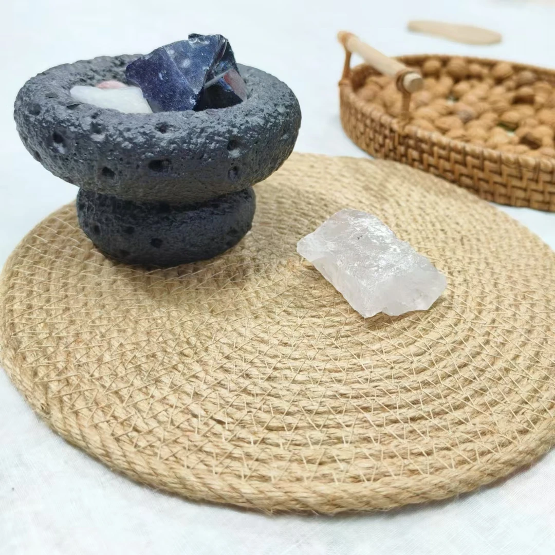 【黄麻大号杯垫】高级简约隔热杯垫直径24cm左右