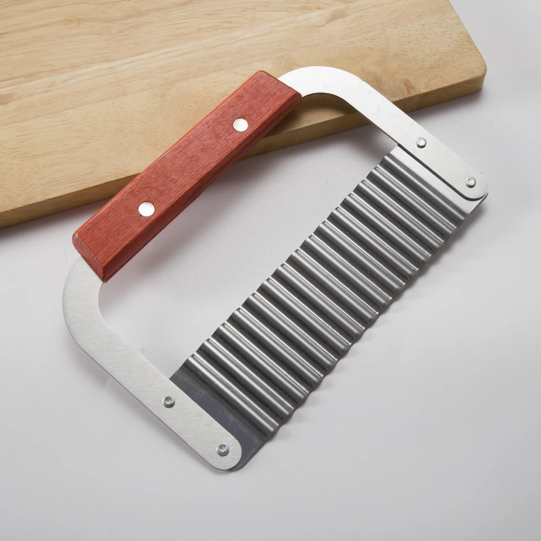 不锈钢波浪刀狼牙土豆刀波浪形土豆条波纹薯条刀具切条器商用手动