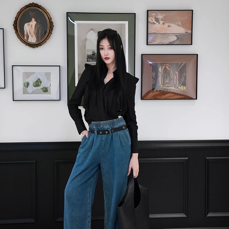 【诗语专属】梭织长袖衬衫641017