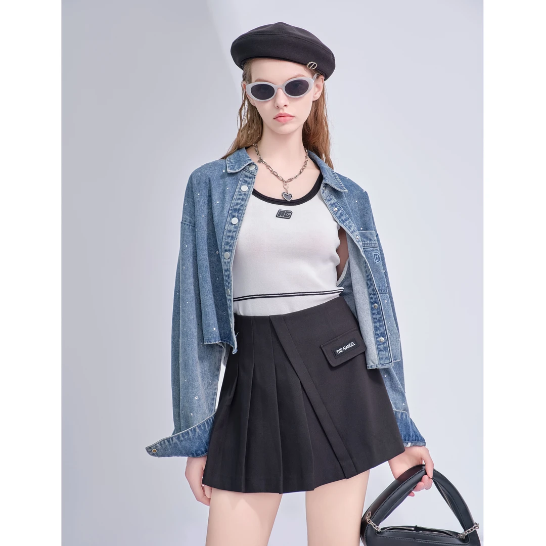 【小云总专享】时尚休闲中腰短裙835019