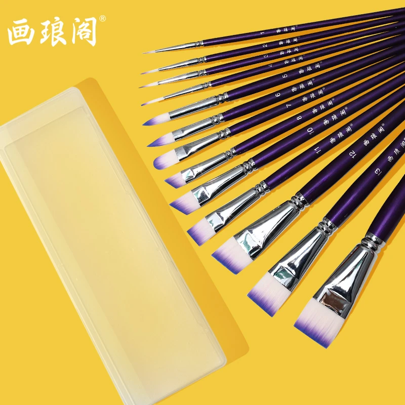 【扬州多米推荐】画琅阁彩绘笔刷套装儿童面部彩绘尼龙水彩笔易清洗
