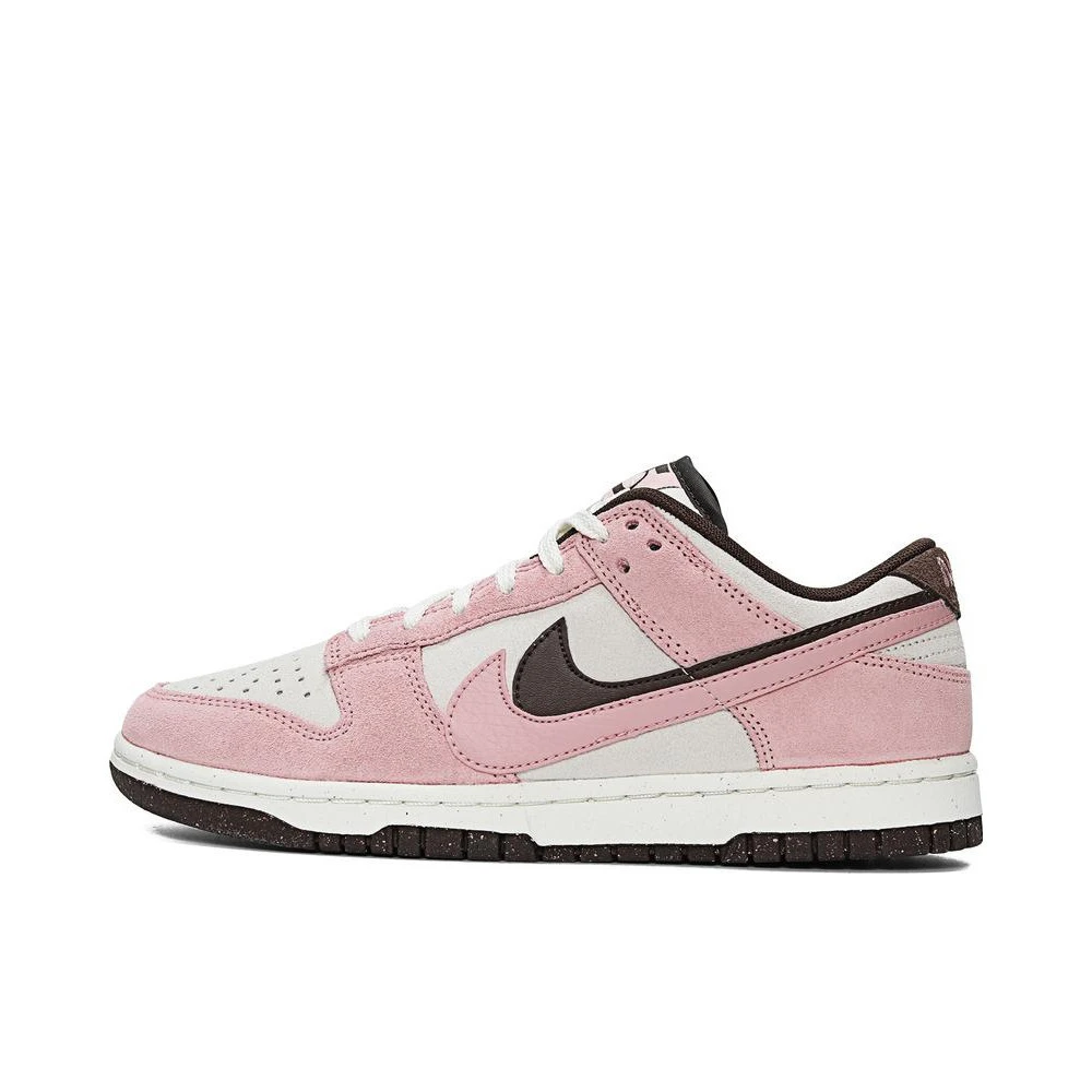NIKE耐克新款女子双钩粉棕双拼dunk low SE板鞋休闲鞋 HV1799-161
