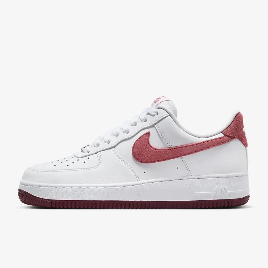 NIKE/耐克新款女子AF1新年红色板鞋空军一号厚底运动鞋FQ7626-100