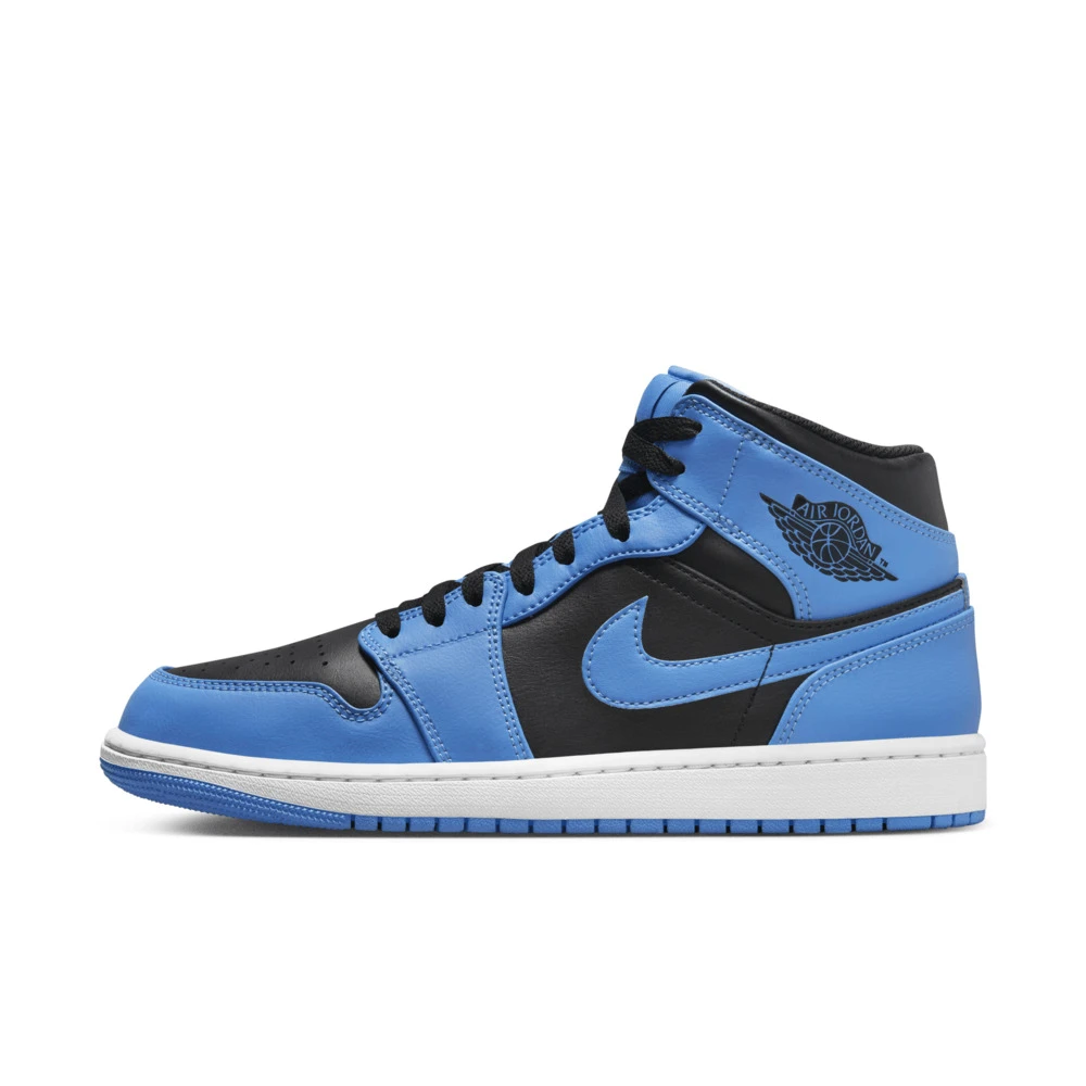 NIKE/耐克男子AIR JORDAN 1 MID篮球鞋 复古北卡蓝 DQ8426-401