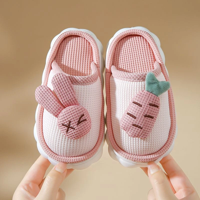 碧玛儿童棉拖鞋女童冬季保暖新款小孩室内鞋秋冬防滑亲子拖鞋男童