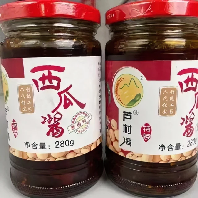 安徽特产西瓜酱芦村湾黄豆酱拌饭酱网红同款传统增香美味炒菜古法