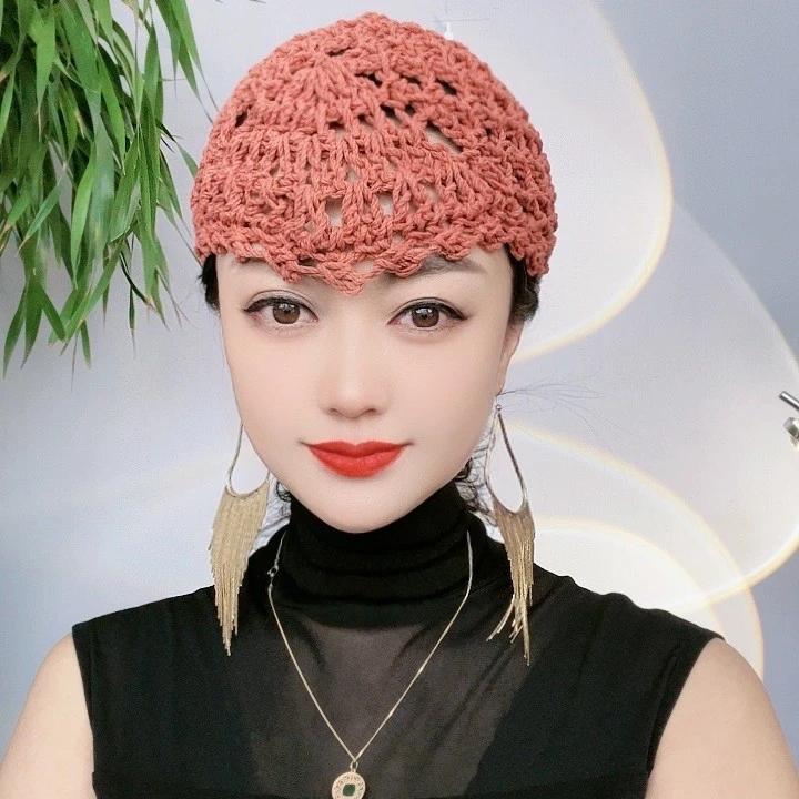 新款棉麻（菠萝网瓜皮）个性美人尖