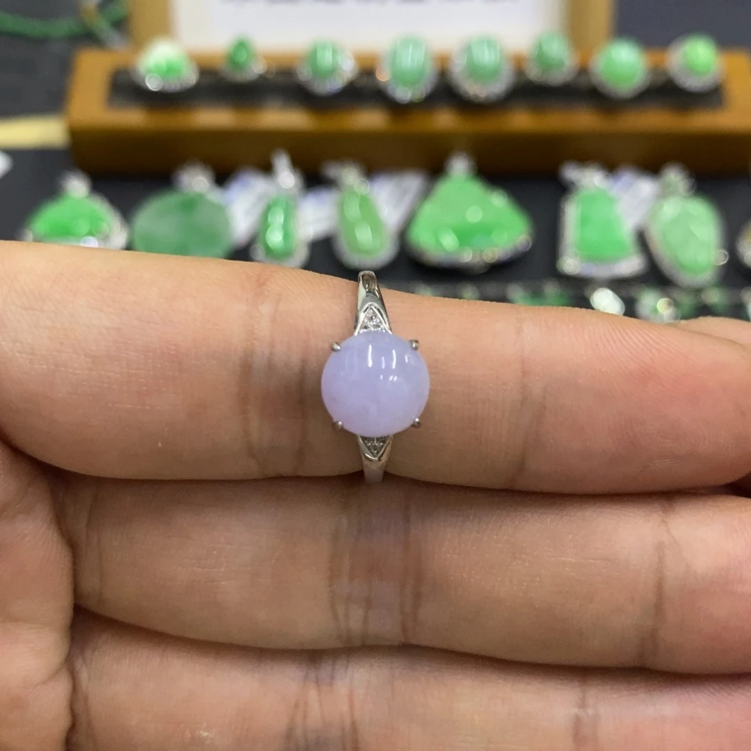 翡翠戒指未镶嵌天然翡翠a货