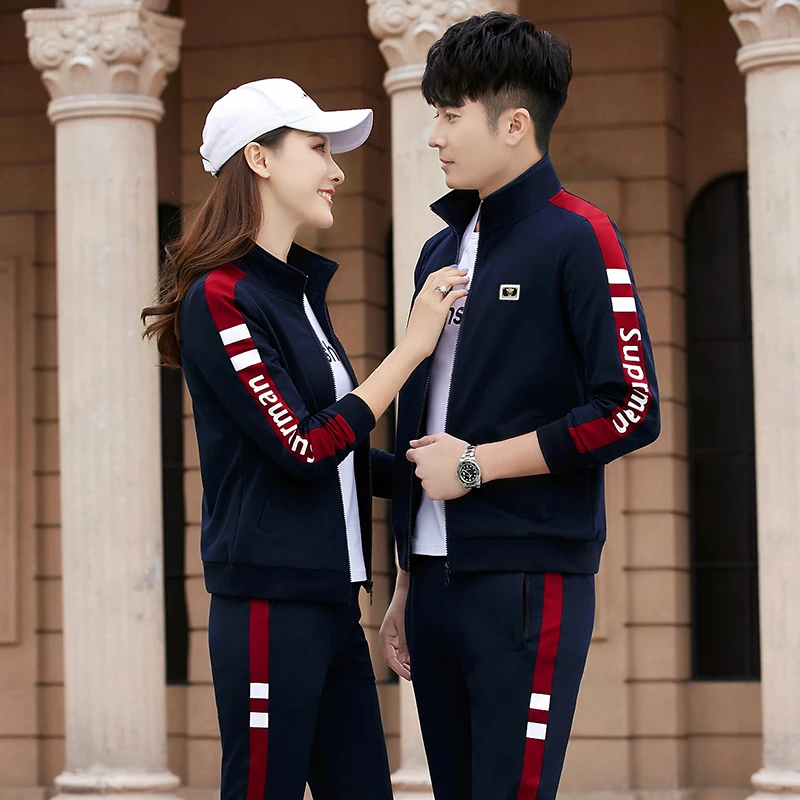 情侣装春秋新款三件套运动服男女同款衣服韩版潮流休闲运动套装男