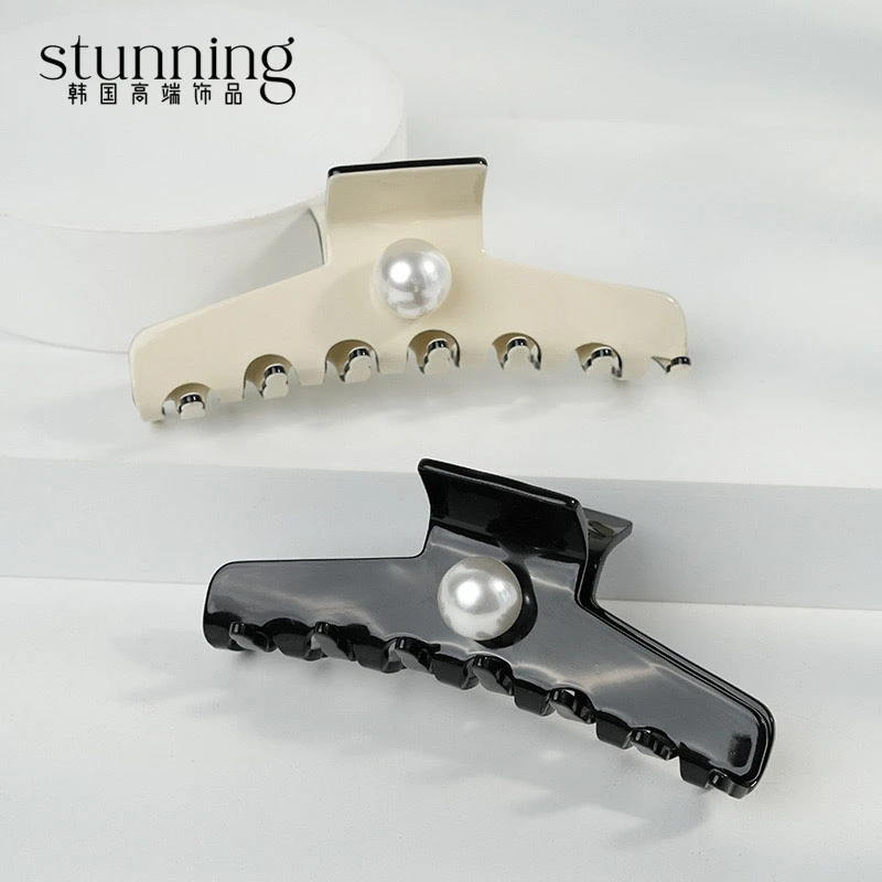 法式ins高级感醋酸大抓夹时尚小众盘头发抓夹网红复古优雅鲨鱼夹