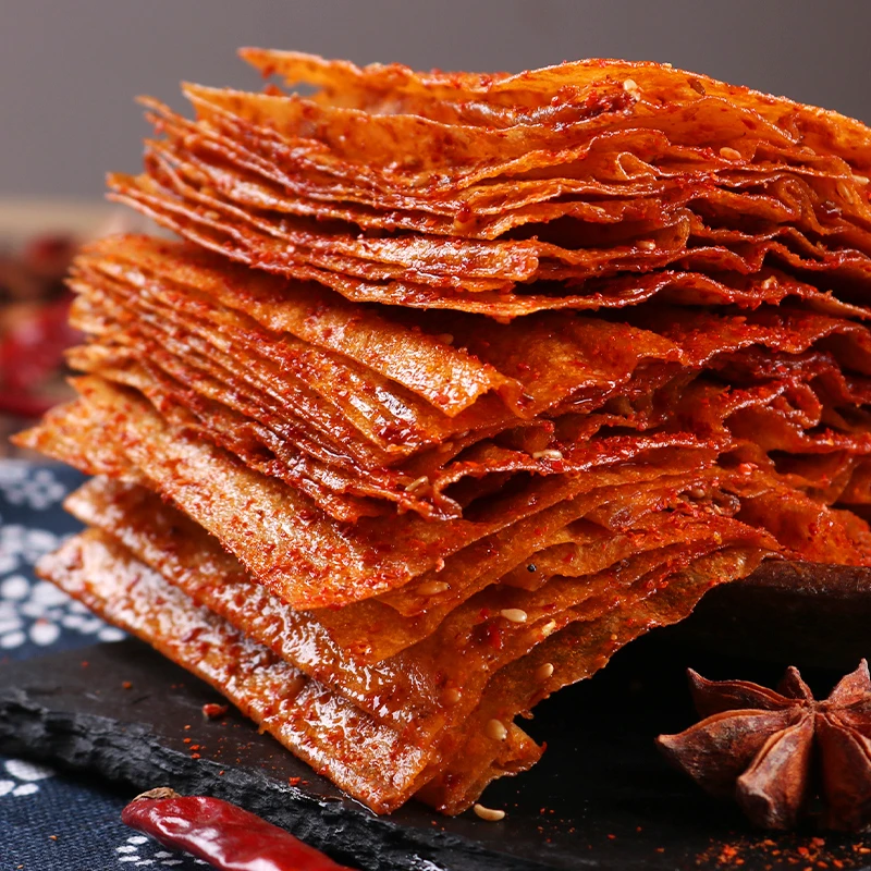 豆有味平江大辣片香辣豆皮湖南地道特产小零食童年儿时怀旧爆辣z