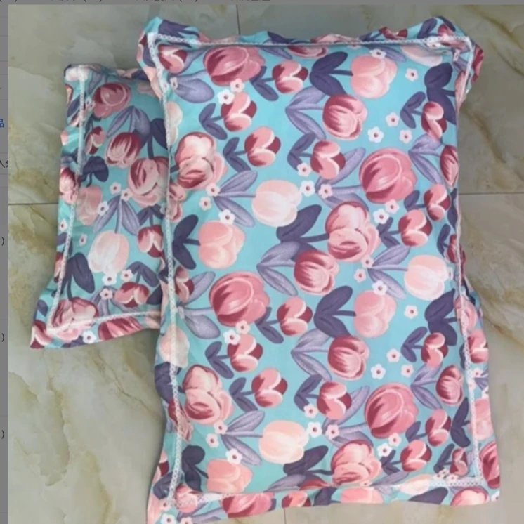 流行款紫香花枕套（一对装）