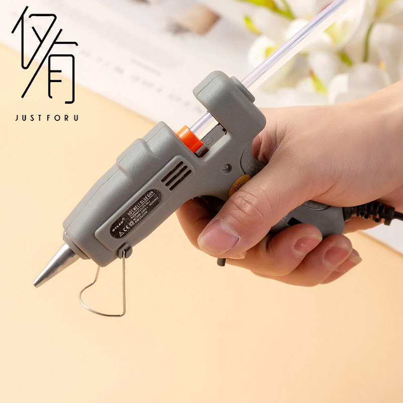 【仅有】花艺热熔胶枪胶棒15/25w双温调控手工家用胶条花店包花工具