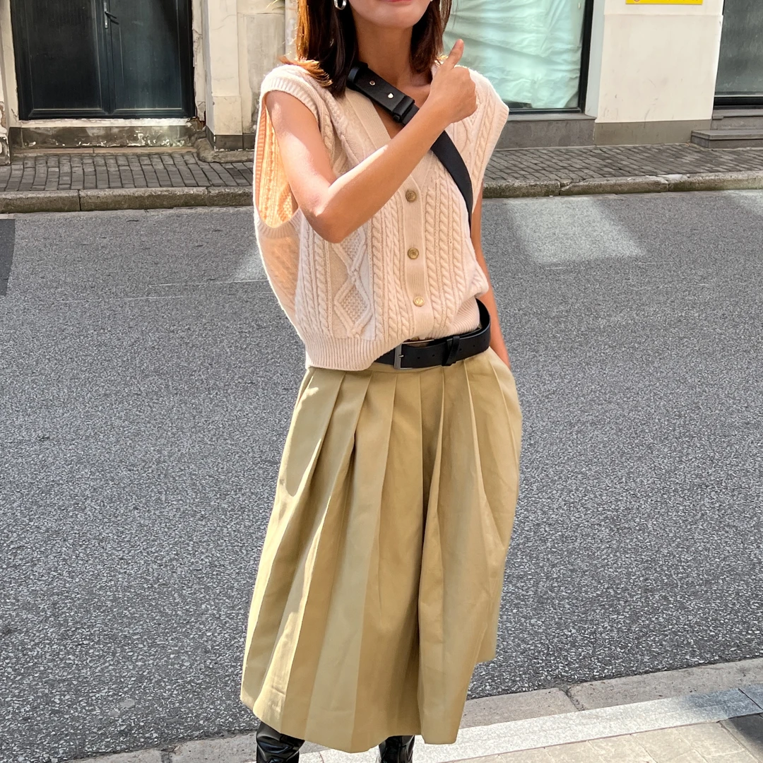 日系宽松针织马甲背心氛围感毛衣