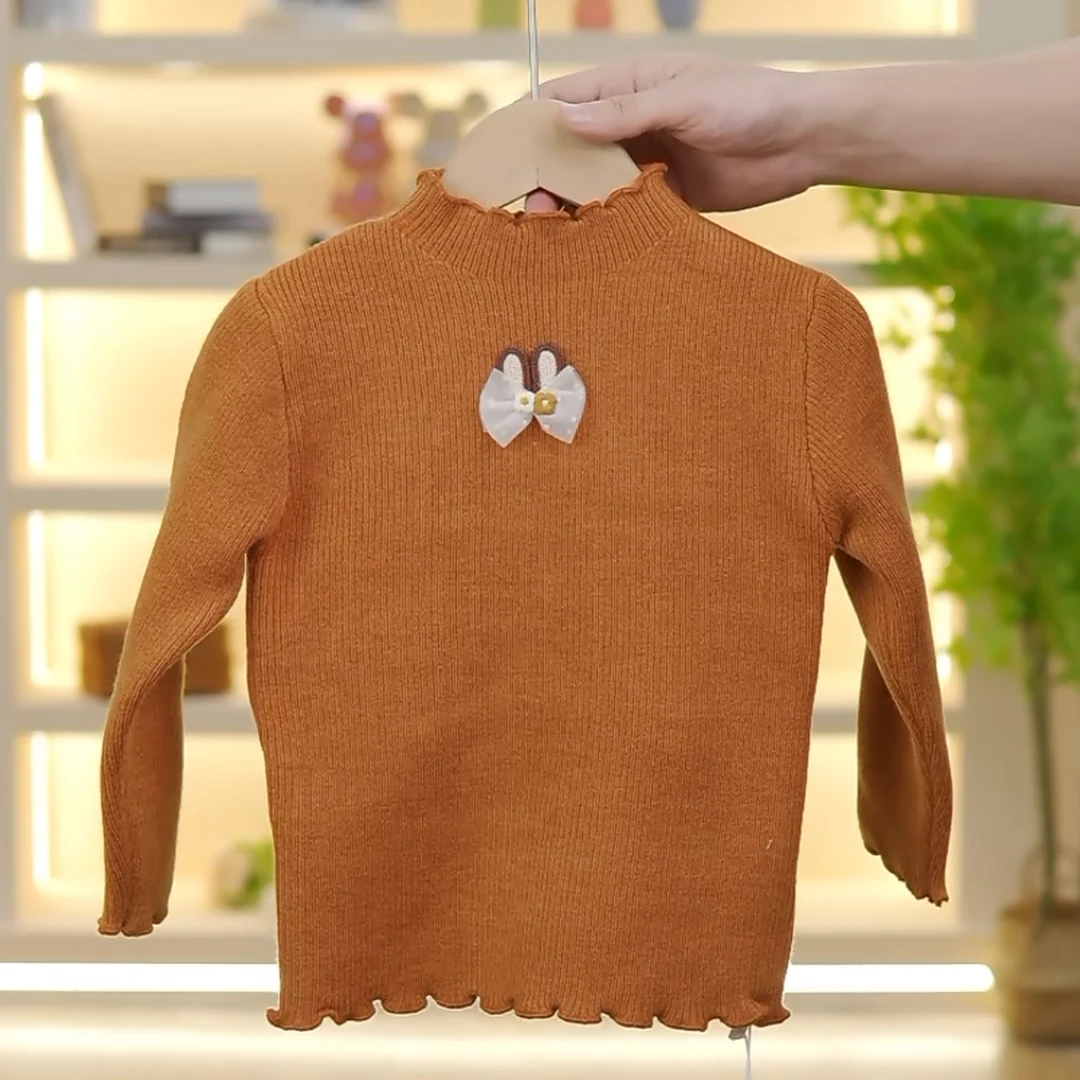 5673水貂半高领打底春秋款毛衣