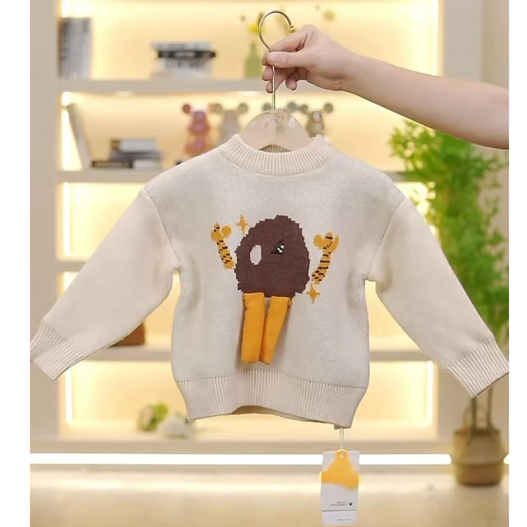 5085考拉公仔加厚毛衣