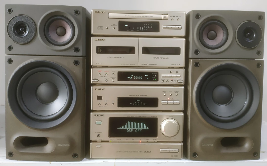 9新 Sony/索尼 FH-E959组合音响功能完好声音通透音质好运费自理