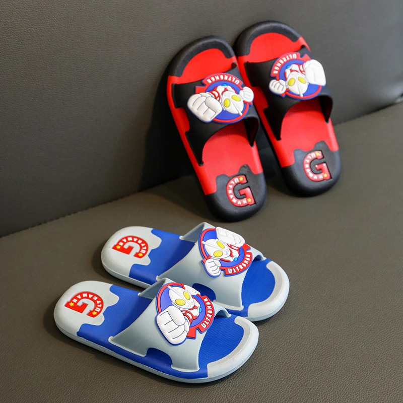 奥特曼儿童拖鞋夏季男童男孩软底洗澡浴室内防滑中大童网红凉拖鞋