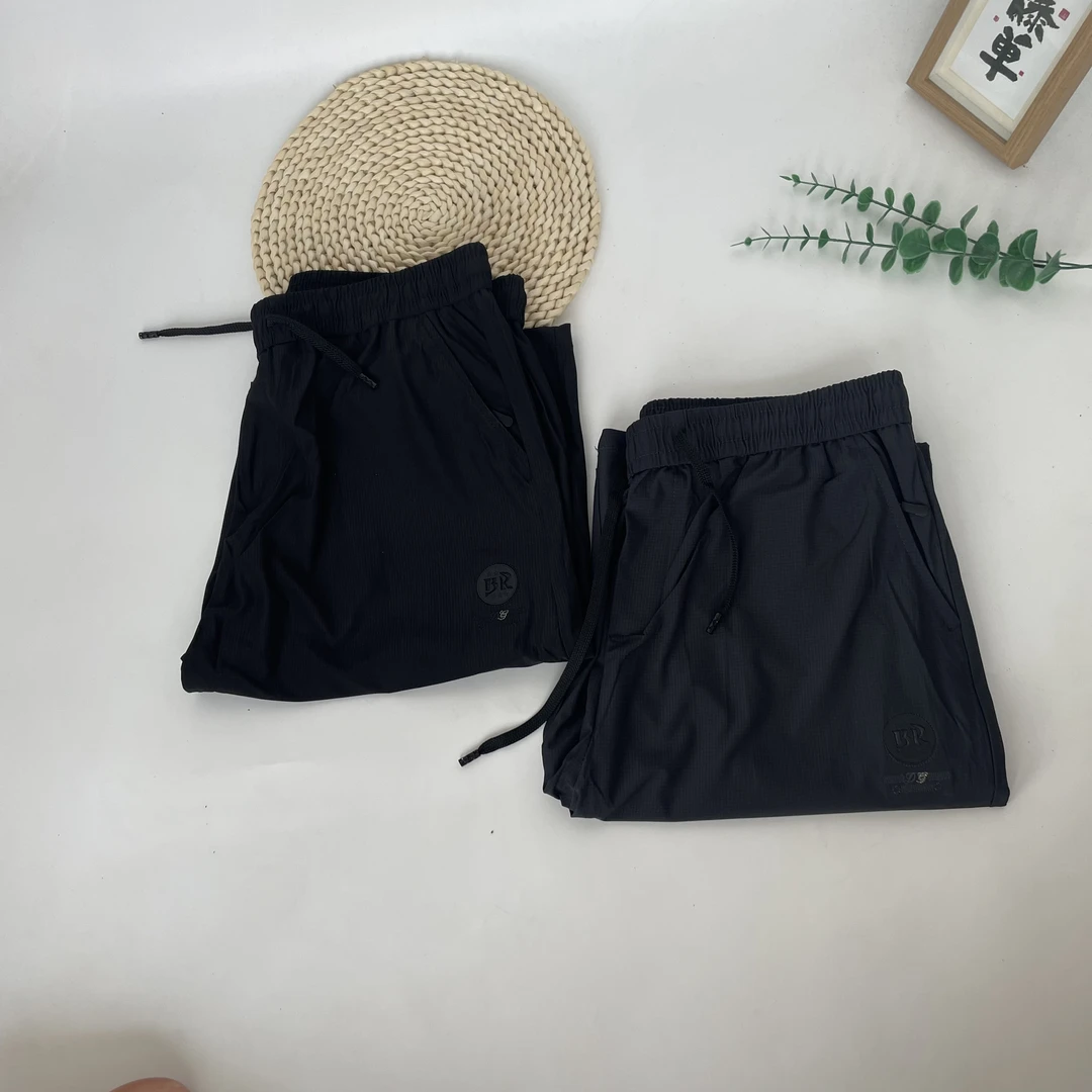 男士速干短裤夏季高弹力六分休闲短裤中老年大裤衩611