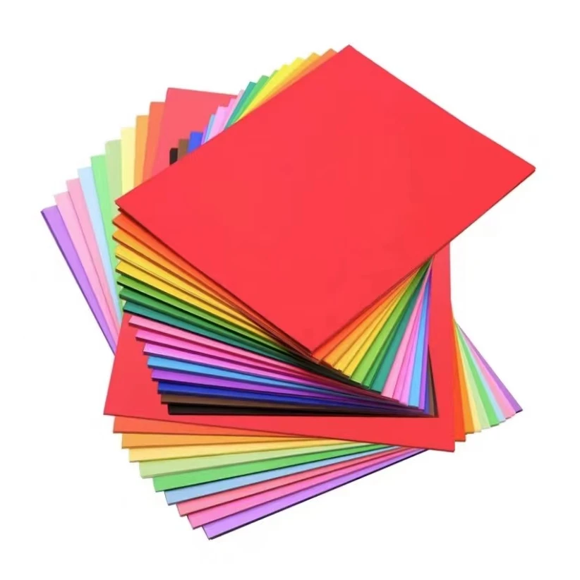 彩色硬卡纸（50张10个颜色）手工美术a4硬卡纸 WF