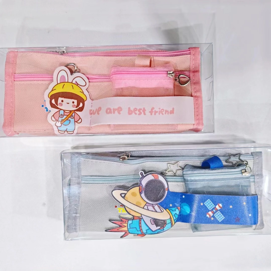 简约大容量笔袋  带挂包可收纳简约文具盒