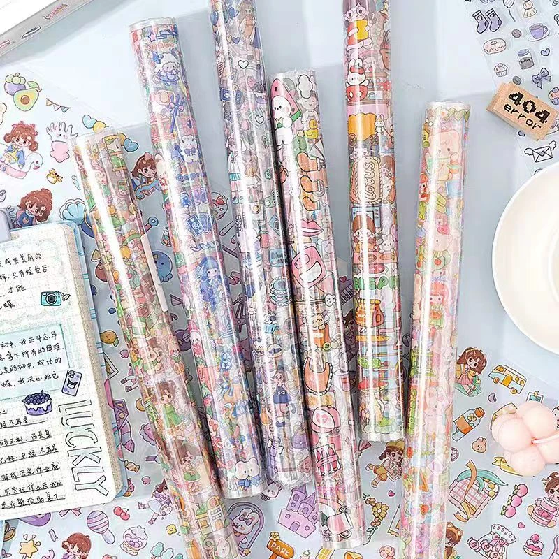 桶装贴纸  可爱pet桶装贴纸