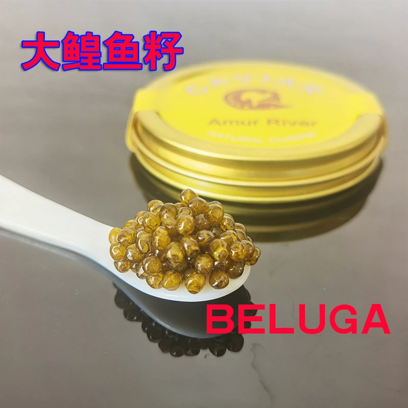 15年达氏鳇鲟鱼子酱即食新鲜10g大鳇鱼籽酱BELUGA大粒3.2颗粒奶香