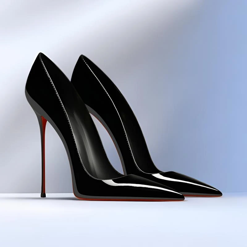 爆款气质单鞋黑色百搭高级感2025秋季新款尖头轻奢高跟职业通勤