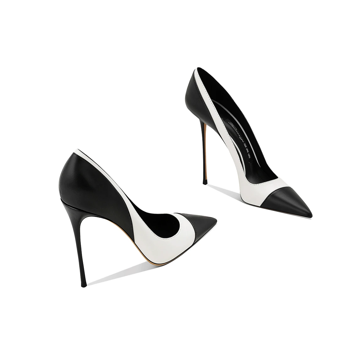 2025尖头浅口单鞋小个通勤职业洋气时尚小众高贵轻奢气质潮流高跟