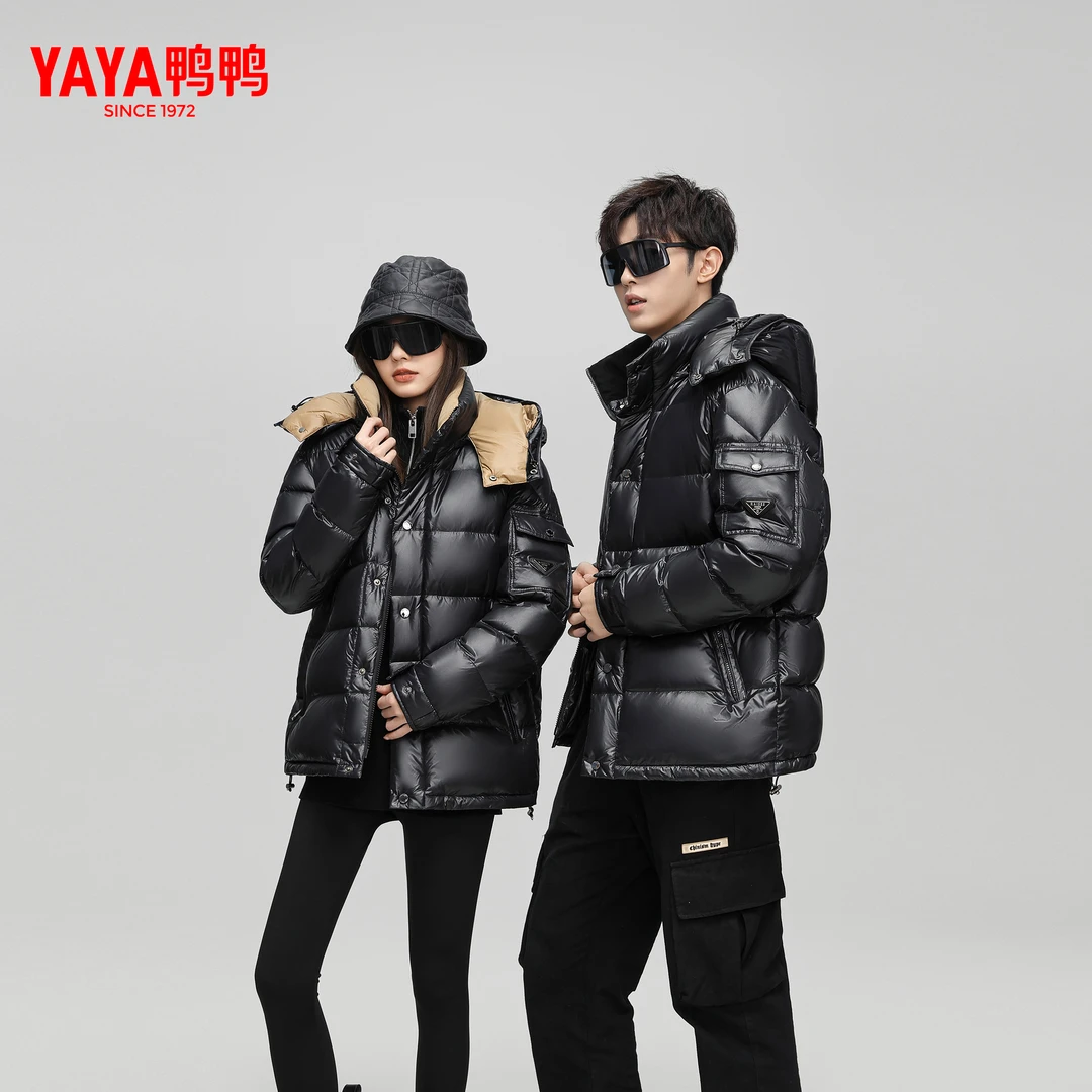 【轻奢男士羽绒服】冬季新款保暖羽绒服男女同款情侣款YE4B702433C