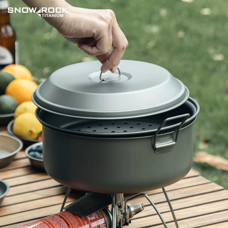 纯钛3.5L蒸煮多用锅