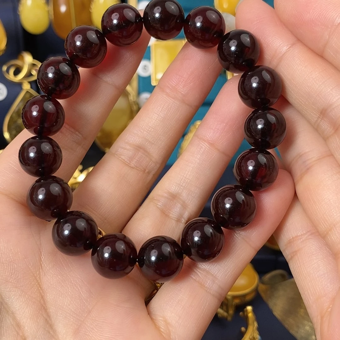 琥珀手串未镶嵌时尚