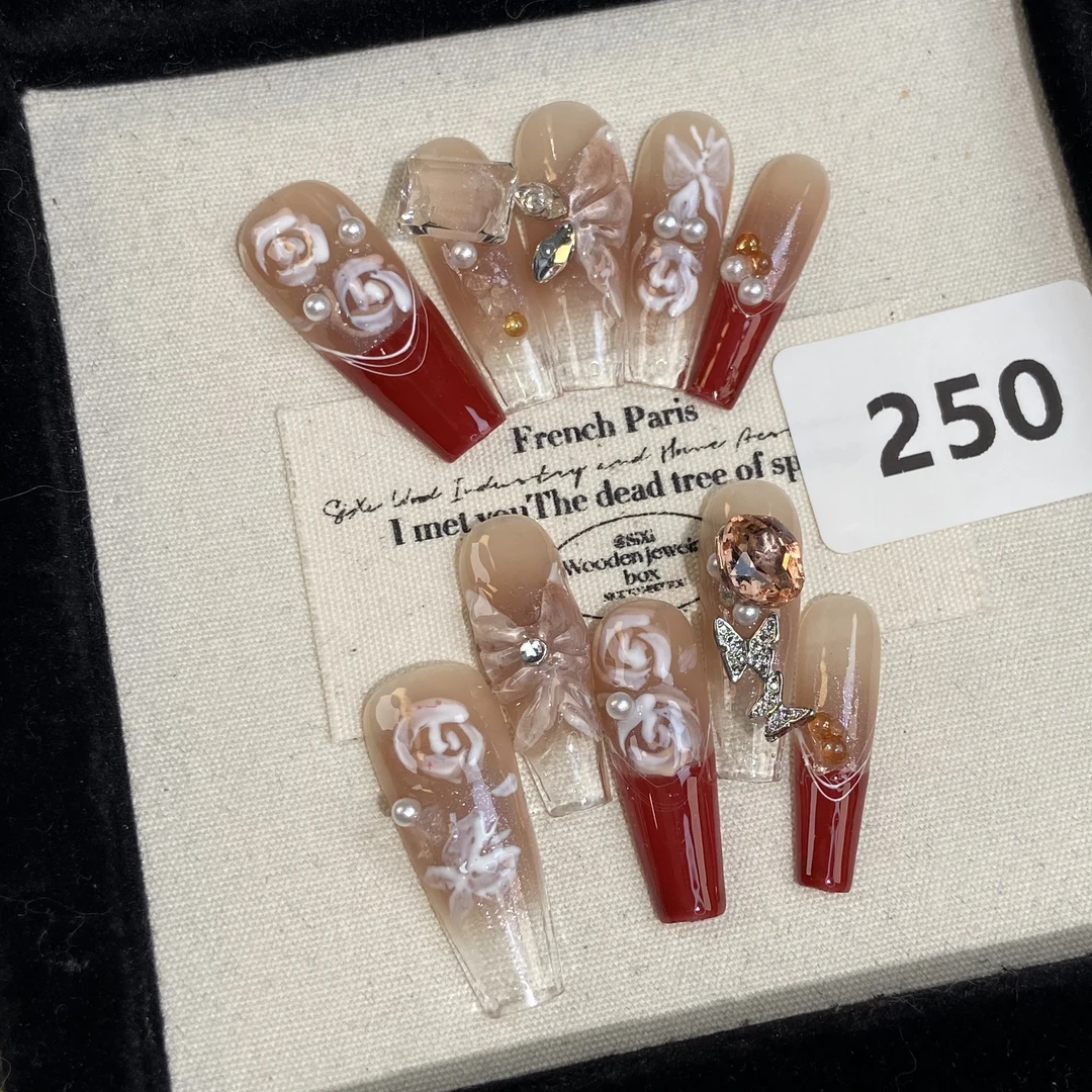 纯手工穿戴甲直播间下单有工具包250