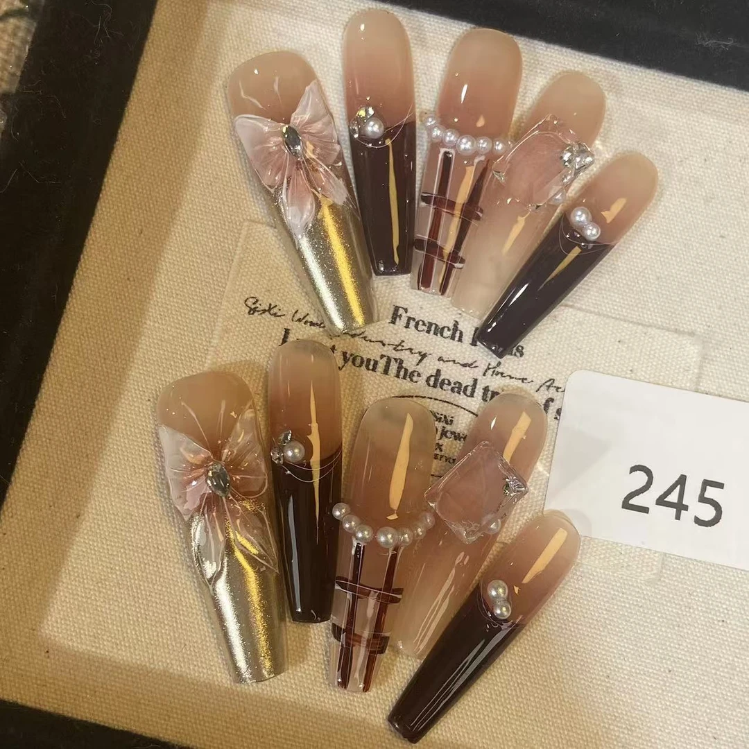 纯手工穿戴甲直播间下单有工具包245