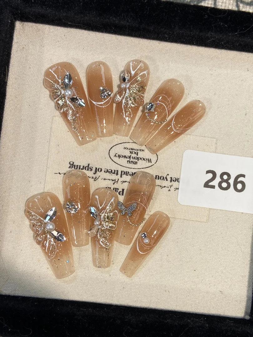 纯手工穿戴甲直播间下单有工具包286