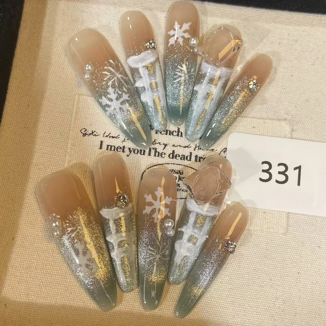 纯手工穿戴甲直播间下单有工具包331