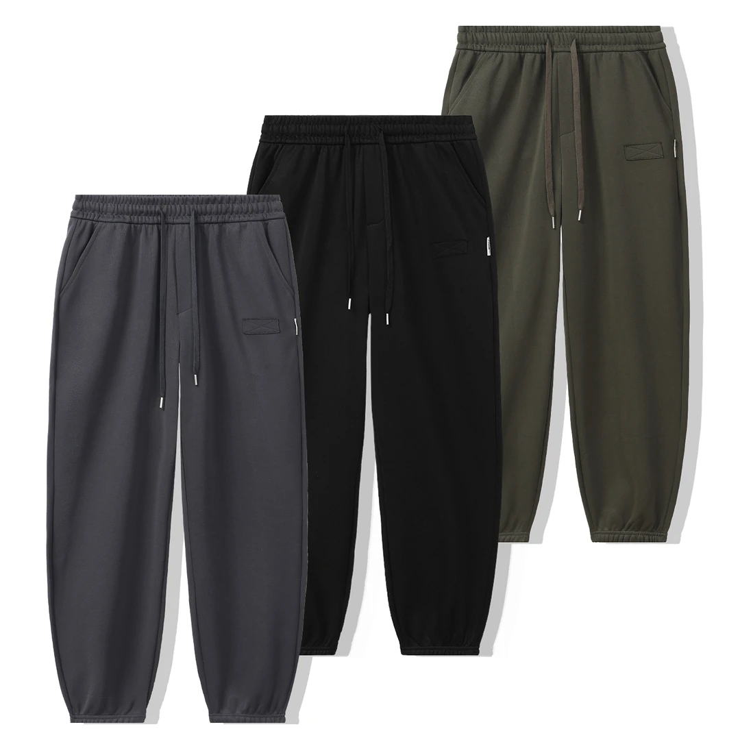 2025秋季新款男士男款针织卫裤束脚休闲裤潮流裤子百搭宽松C037