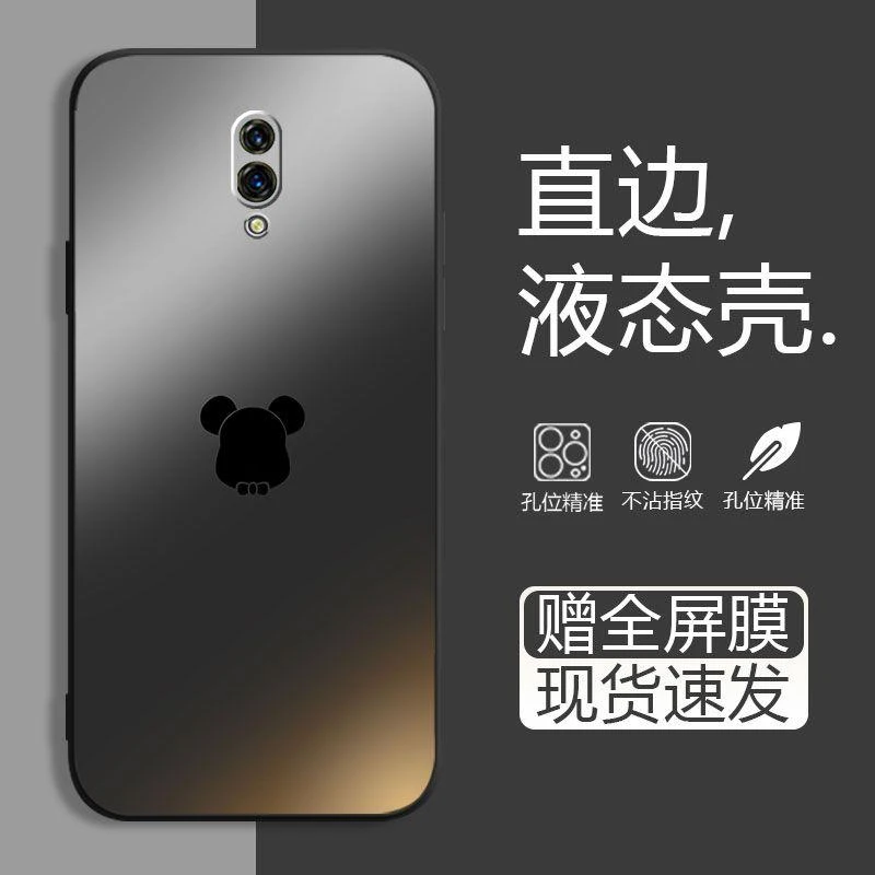 适用渐变色OPPOK3手机壳全包式防摔新款直边磨砂硅胶软壳男男