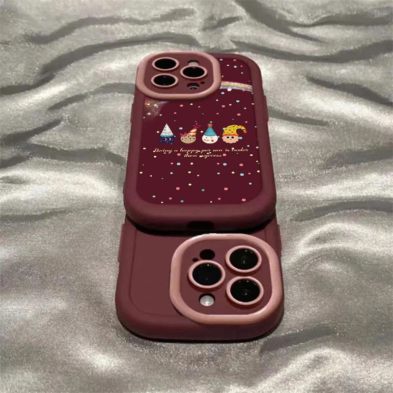 派对泡芙壳适用苹果15手机壳iPhone14promax全包13高级12/11