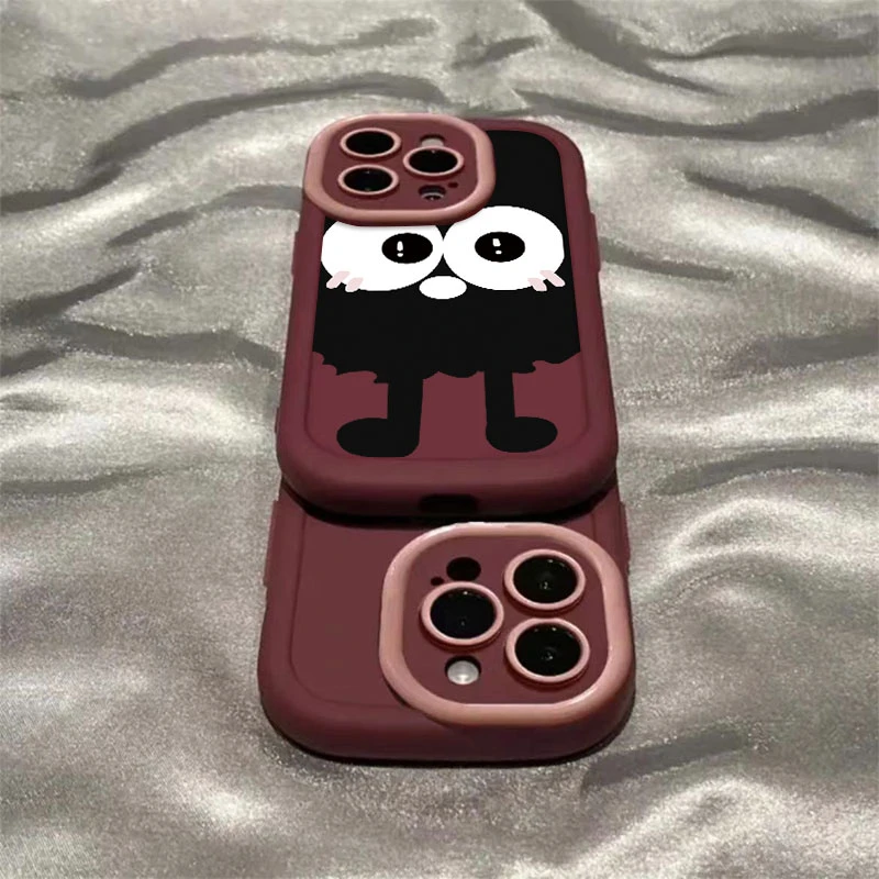 煤球泡芙壳适用苹果15手机壳iPhone14promax全包13高级12/11