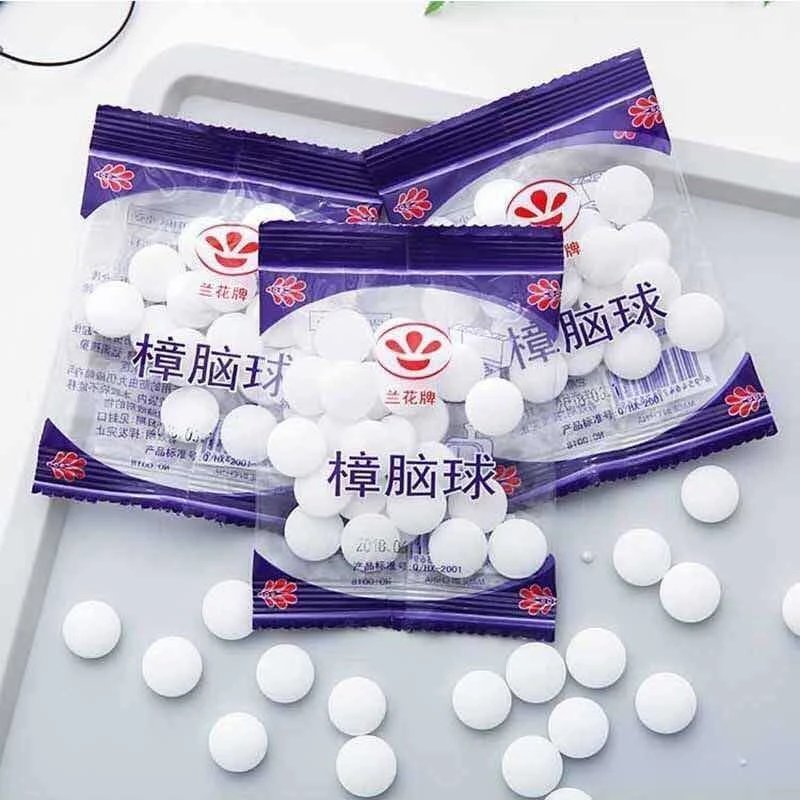 樟脑丸衣柜防霉防虫芳香去味驱虫防蟑螂家用臭丸球臭蛋天然卫生球