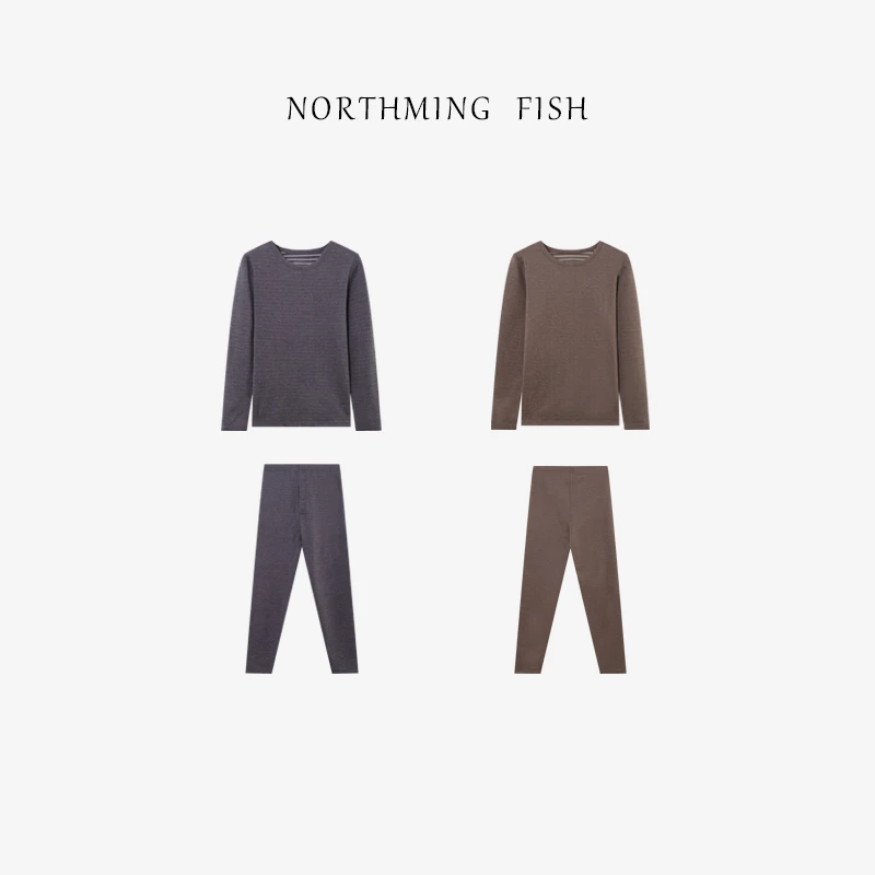 NORTHMING FISH 保暖套装丨羽绒蛋白 男款温暖云朵感亲肤保暖套装