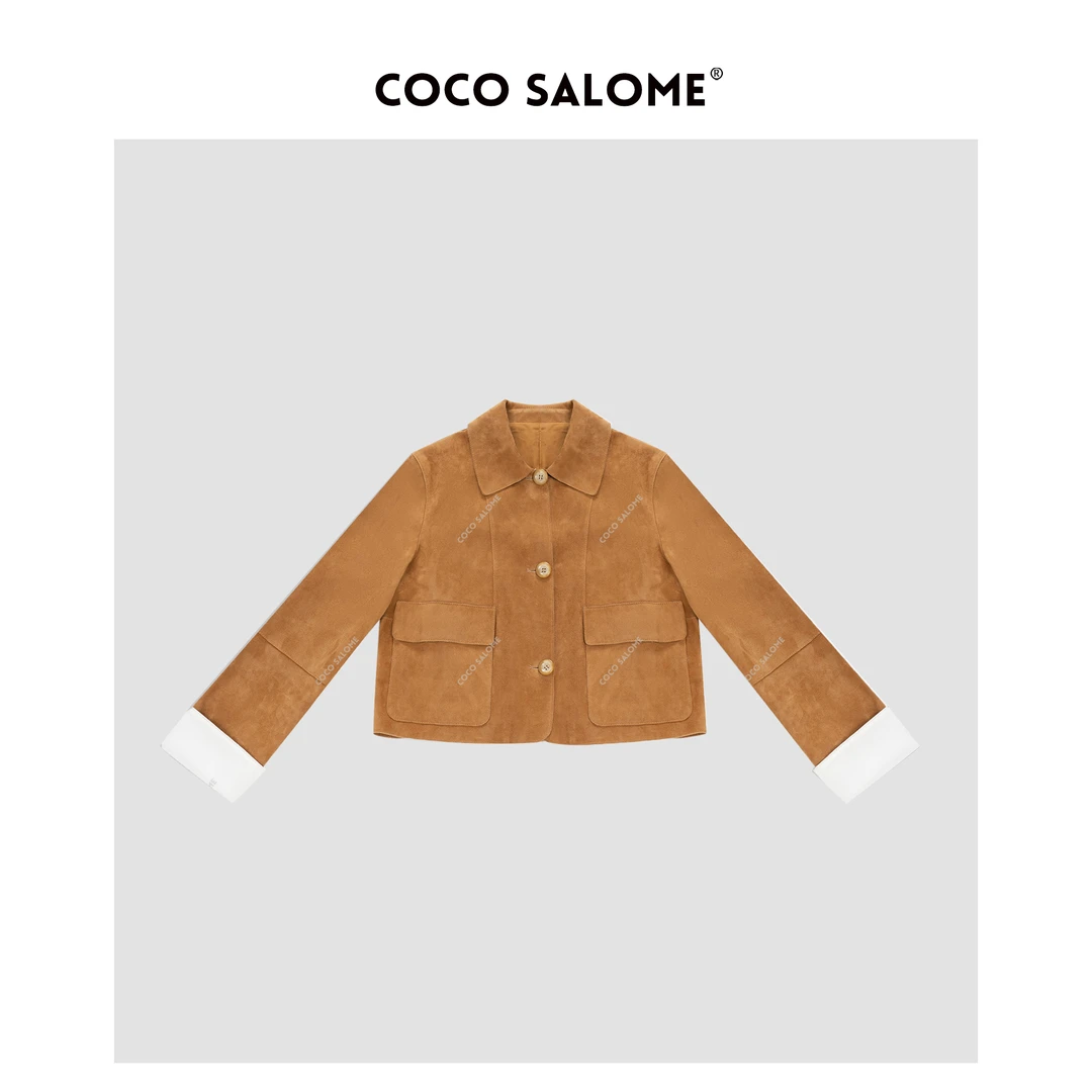 COCO SALOME⒁【曼城旧事】秋冬时尚百搭休闲宽松版女装外套G810