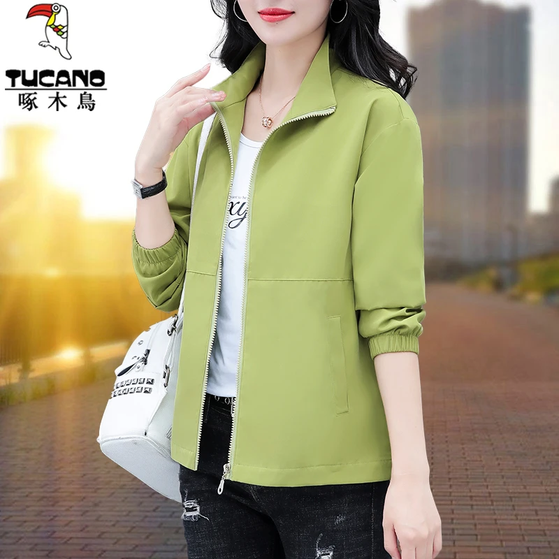 啄木鸟夹克春装薄款时尚休闲衣服短款外套女2025新款爆款春秋上衣