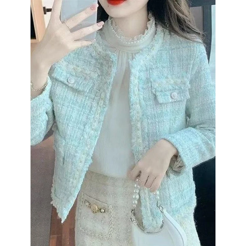 小香风韩版气质高级设计感名媛百搭洋气长袖外套