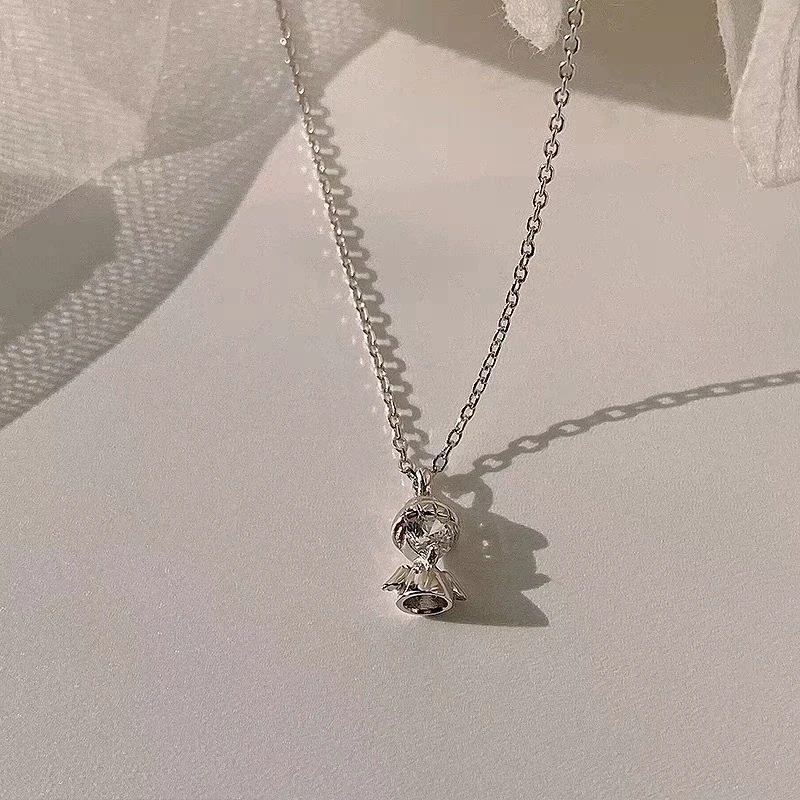 钛钢项链 小天使项链女夏轻奢小众设计感高级锁骨链1341