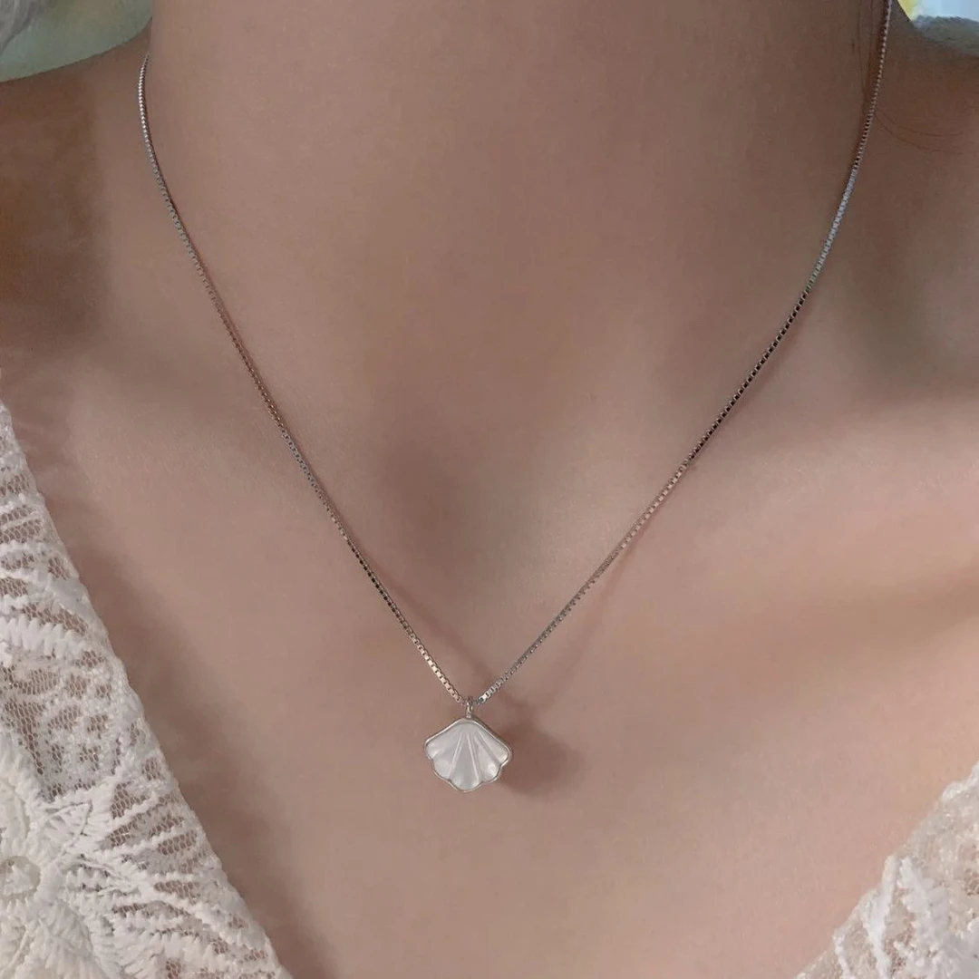 钛钢项链 【一贝子】贝壳项链女轻奢小众设计高级感锁骨链1464