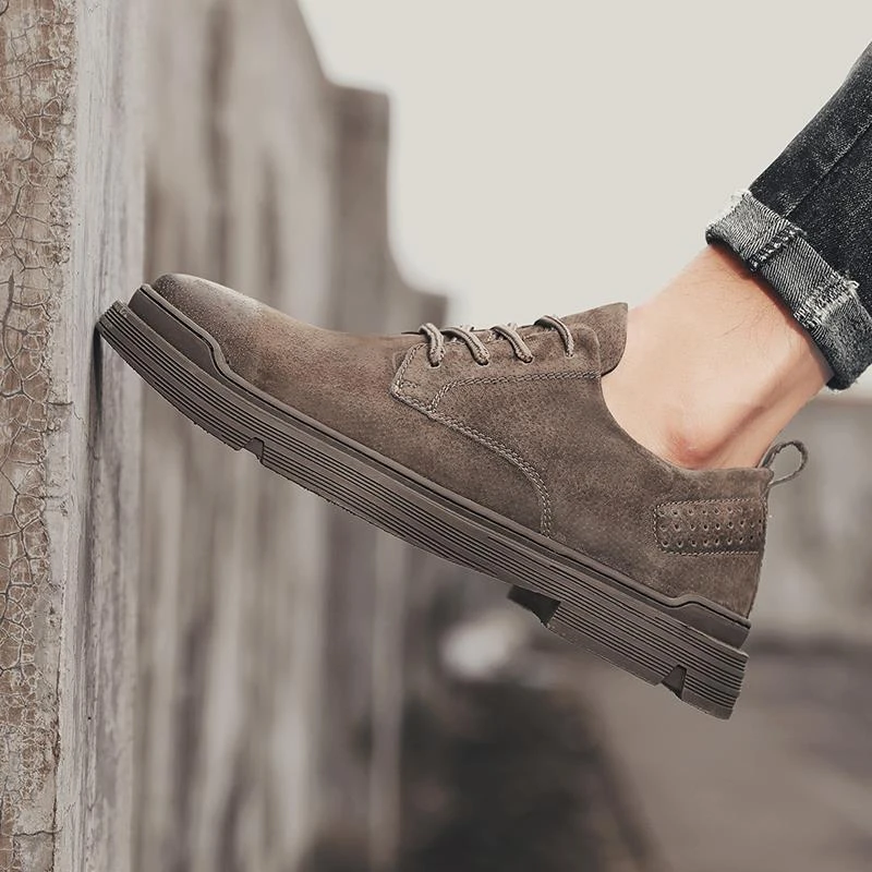 男鞋夏季透气2024新款潮流工装马丁鞋子经典英伦真皮男士休闲皮鞋