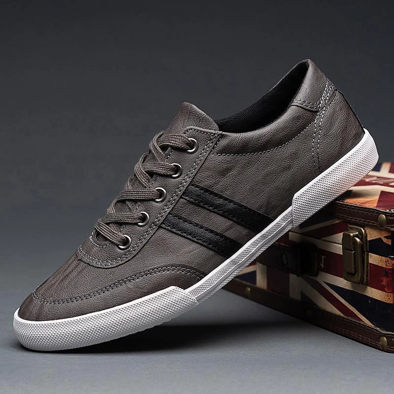 男鞋2024新款夏季透气男士休闲鞋软底韩版潮流板鞋英伦百搭皮鞋男