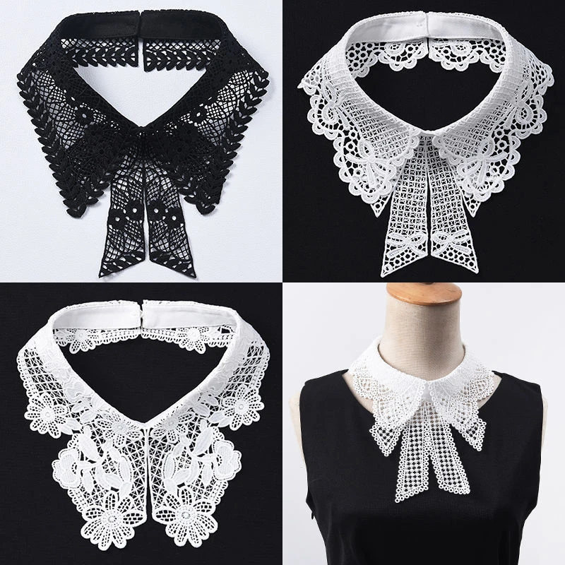 时尚百搭领结假领子女韩版单独衬衫衣领装饰领圈花边蕾丝配饰领子